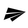 Send symbol, paper airplane icon - for stock Royalty Free Stock Photo